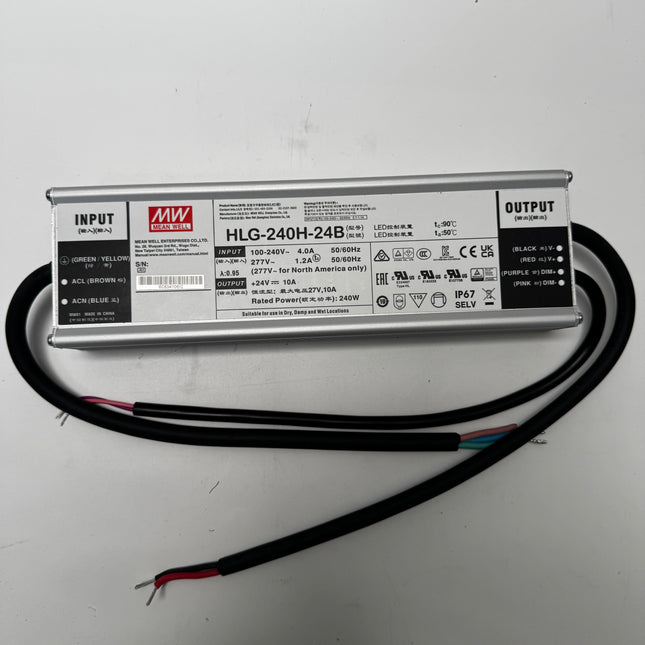 MEAN WELL HLG series: constant current type + constant voltage type LED driver - HLG-240H-24B