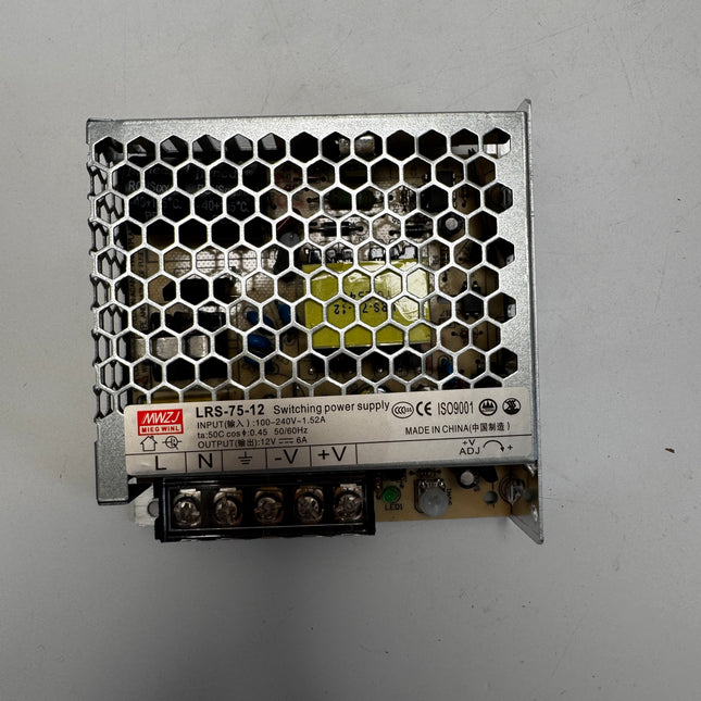 MEAN WELL LRS-75 Series: Power Supply - LRS-75-12