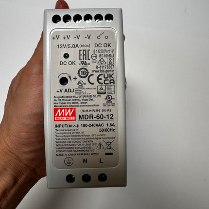 MEAN WELL MDR-60 series: rail type industrial power supply - MDR-60-12