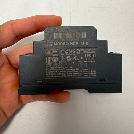 MEAN WELL HDR-15 series: DIN rail type power supply - HDR-15-5