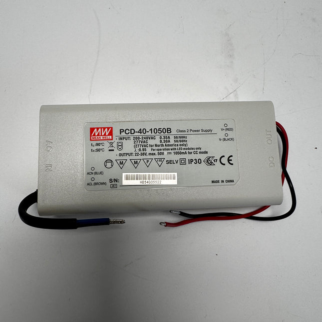 MEAN WELL PCD Series: AC Adjustable LED Switching Power Supply - PCD-40-1050B