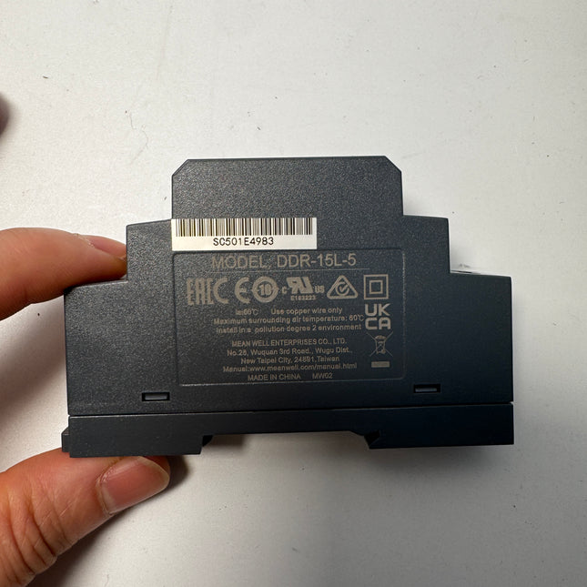 MEAN WELL DDR-15 series: DIN Rail DC/DC Converter - DDR-15L-5