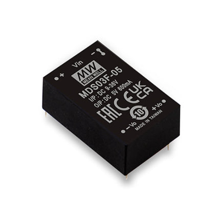 MEAN WELL MDS03 Series: DC-DC Medical Grade Regulated Voltage Converter - MDS03G-05