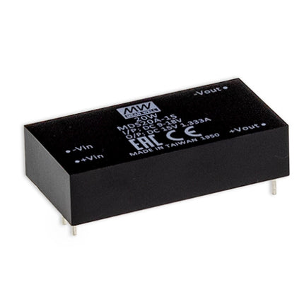 MEAN WELL MDS20 Series: DC-DC Medical Grade Converter - MDS20C-12