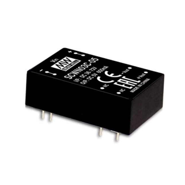 MEAN WELL DCWN03 Series: Regulated Voltage Converter - DCWN03E-15