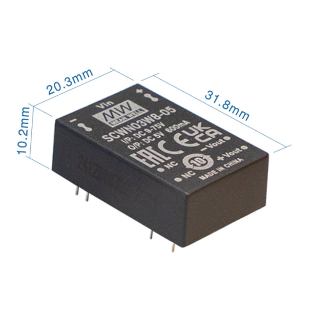 MEAN WELL DCWN03W8 series: voltage regulator converter - DCWN03W8-12
