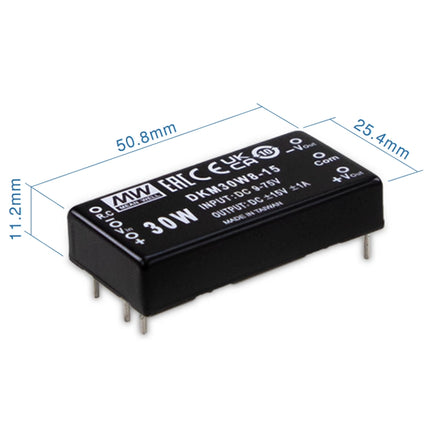 MEAN WELL DKM30W8 series: voltage regulator converter - DKM30W8-12