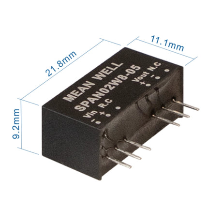 MEAN WELL SPAN02W8 series: DC-DC regulator converter - SPAN02W8-12