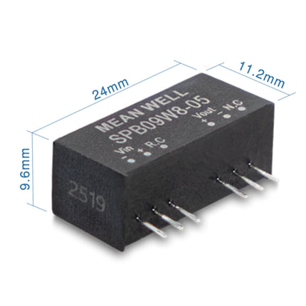 MEAN WELL SPB09W8 series: DC-DC regulator converter - SPB09W8-12