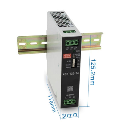 MEAN WELL XDR-120 Series: Rail Power Supply - XDR-120-48