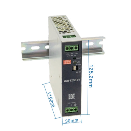 MEAN WELL XDR-120E Series: DIN Rail Power Supplies - XDR-120E-12
