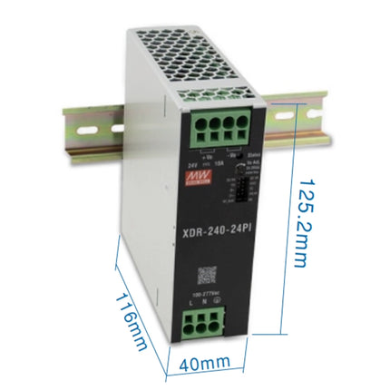 MEAN WELL XDR-240 Series: Rail Power Supply - XDR-240-12PI