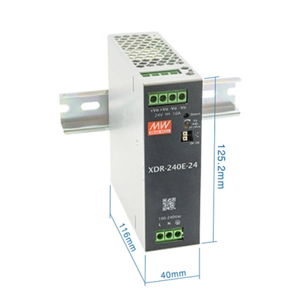MEAN WELL XDR-240E Series: DIN Rail Power Supplies - XDR-240E-48
