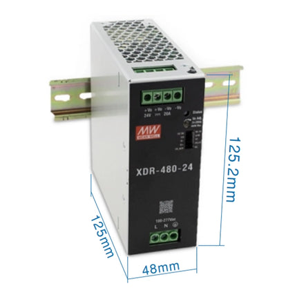 MEAN WELL XDR-480 Series: Rail Power Supply - XDR-480-12