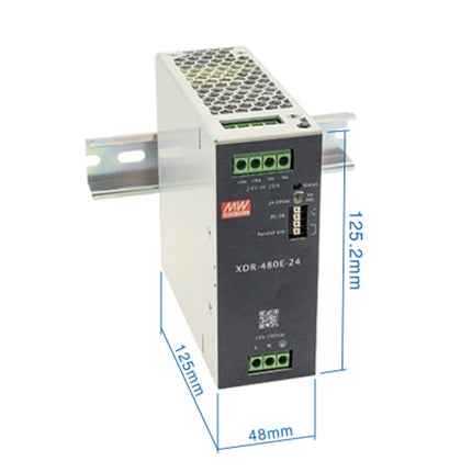 MEAN WELL XDR-480E Series: DIN Rail Power Supplies - XDR-480E-24