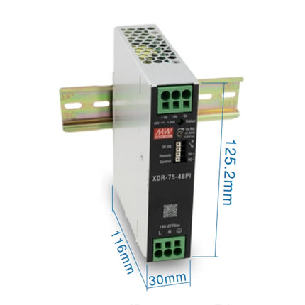 MEAN WELL XDR-75 Series: Rail Power Supply - XDR-75-24PI