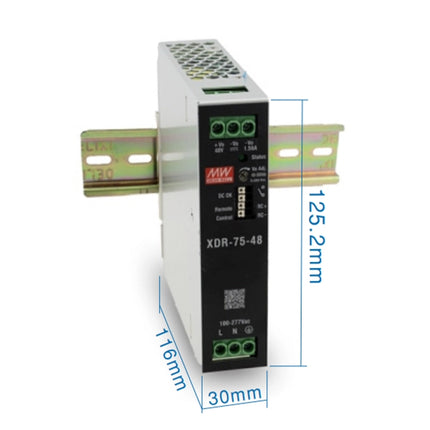 MEAN WELL XDR-75 Series: Rail Power Supply - XDR-75-36