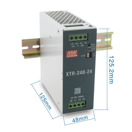 MEAN WELL XTR-240 Series: Rail Power Supply - XTR-240P-12