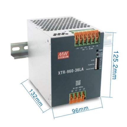 MEAN WELL XTR-960 Series: Rail Power Supply - XTR-960-48LA